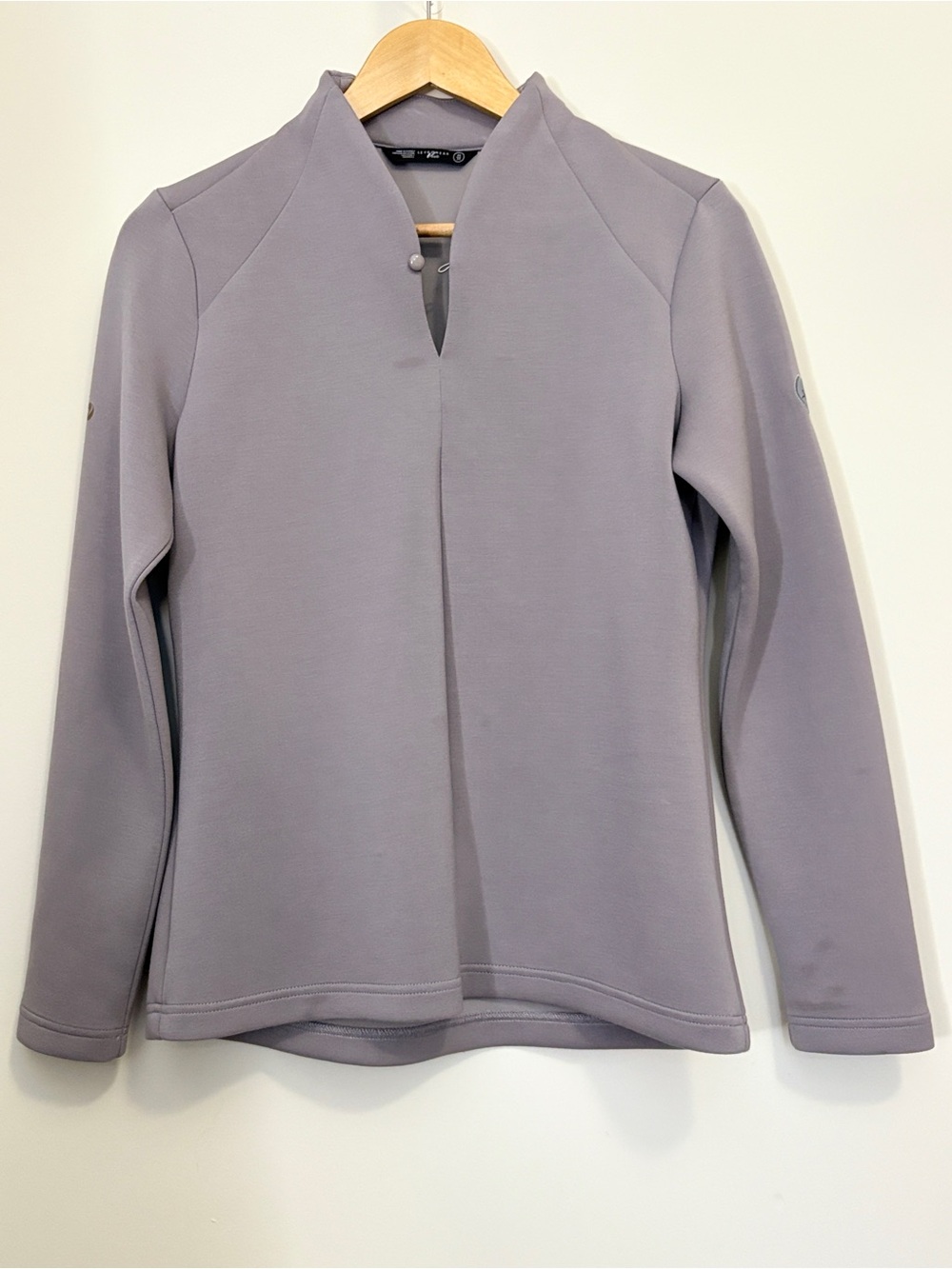 Levelwear Verve Flaire Pullover Lavender Grey Golf Midlayer Top SzM Country Club